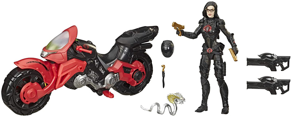 G.I. Joe Classified 6 Inch Action Figure Cobra Island Exclusive - Baroness with C.O.I.L. Bike