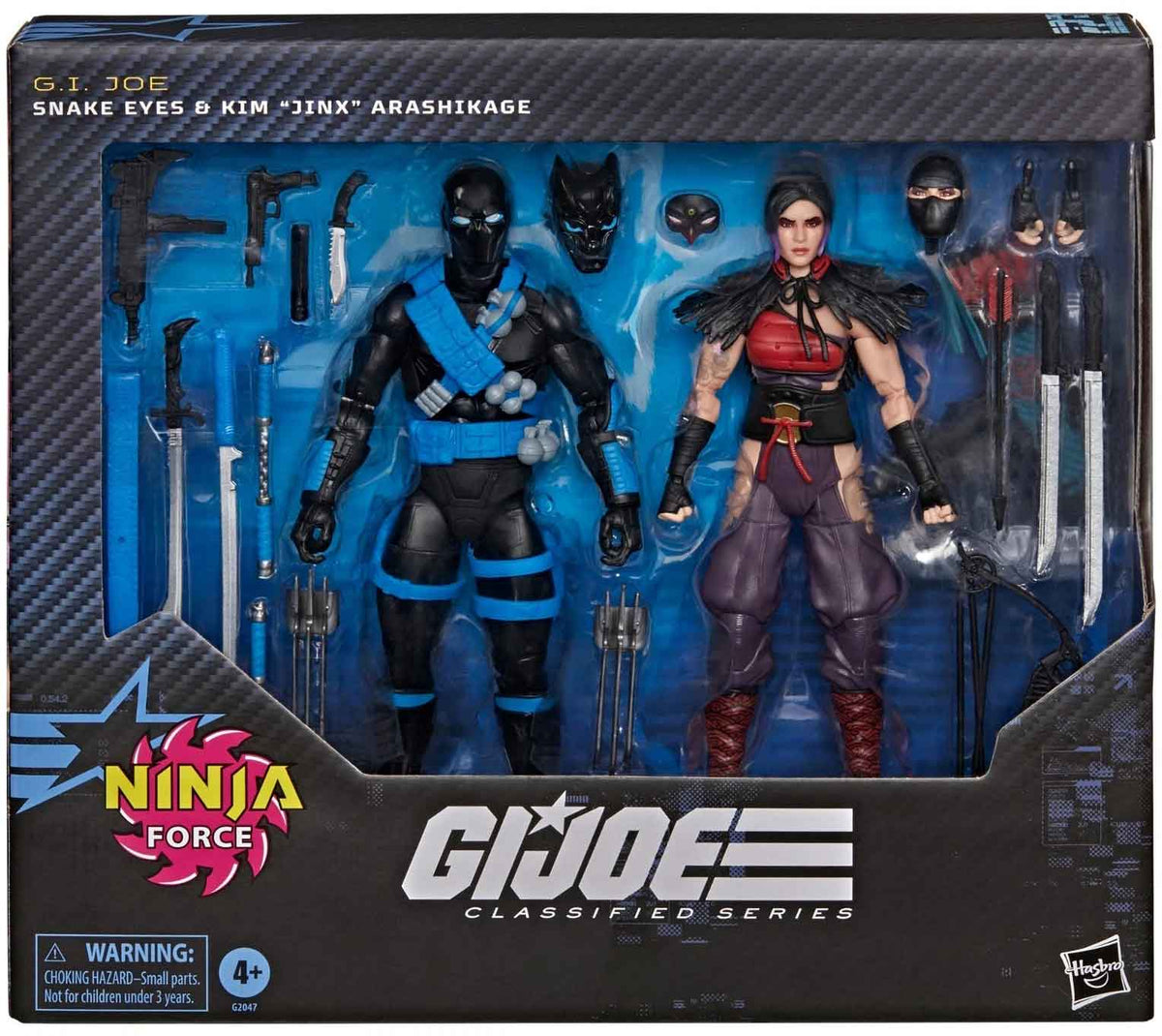 G.I. Joe Classified 6 Inch Action Figure Ninja Force 2-Pack - Snake Eyes & Kim Jinx Arashikage (Pre-Order Ships Oct. 2026)