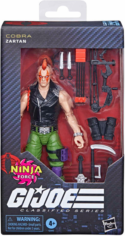 G.I. Joe Classified 6 Inch Action Figure Ninja Force Exclusive - Zartan (Sub-Standard Packaging)