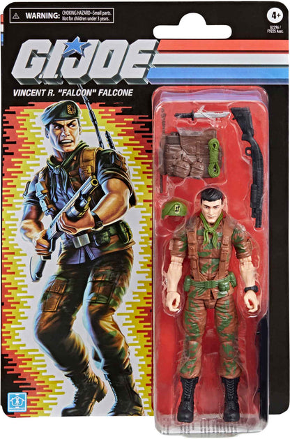 G.I. Joe Classified 6 Inch Action Figure Retro (2026 Wav 3) - Vincent R. Falcon Falcone (Pre-Order Ships Oct. 2026)