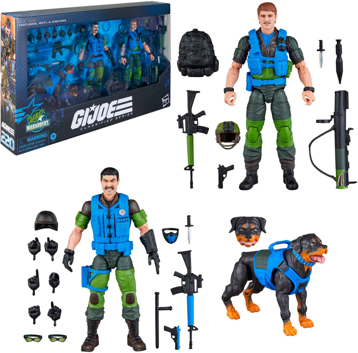 G.I. Joe Classified 6 Inch Action Figure The Mad Marauders 2-Pack - Footloose, Mutt & Junkyard