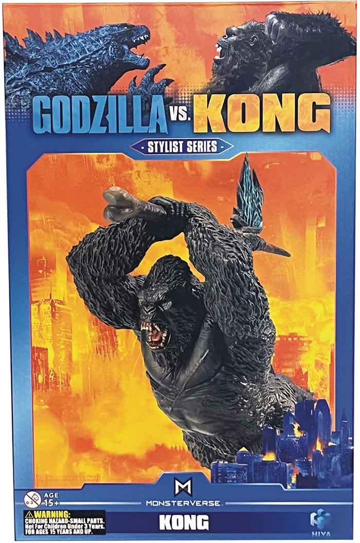 Godzilla vs Kong Monsterverse 10 Inch Statue Figure Stylist Exclusive - Kong (Sub-Standard Packaging)