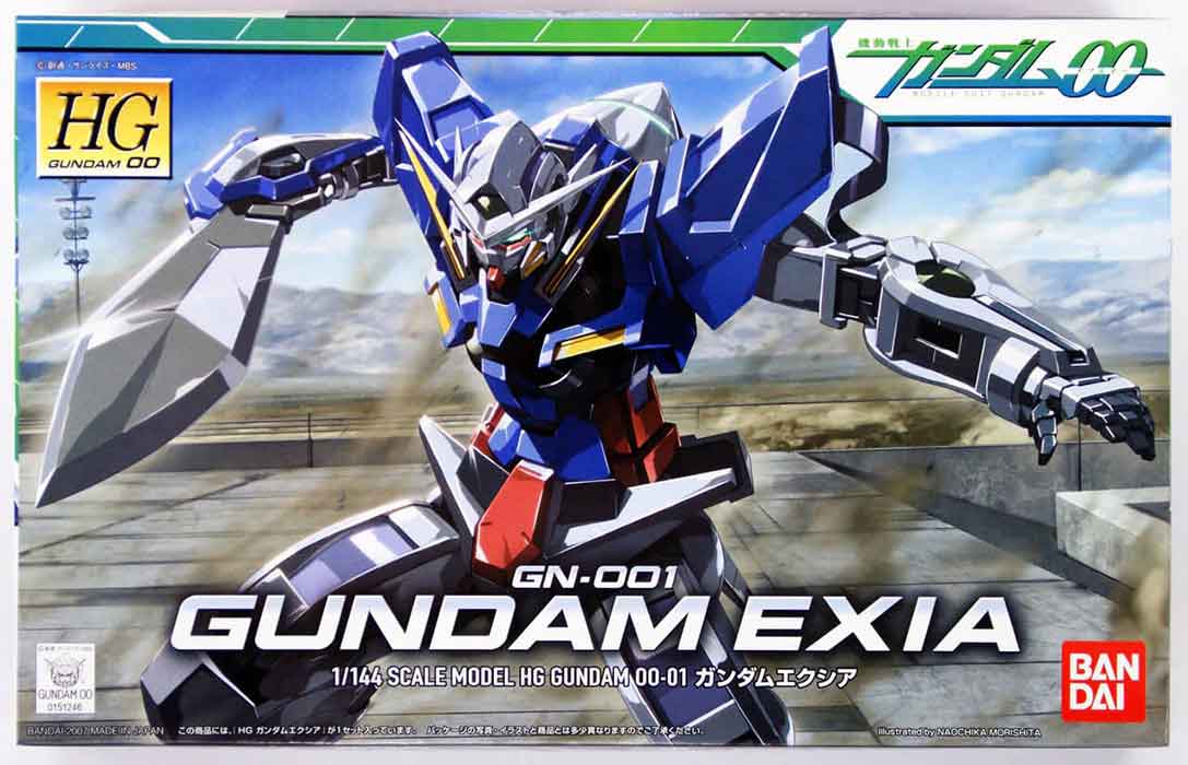 Gundam 00 5 Inch Model Kit HG 1/144 Scale - Gundam Exia #01