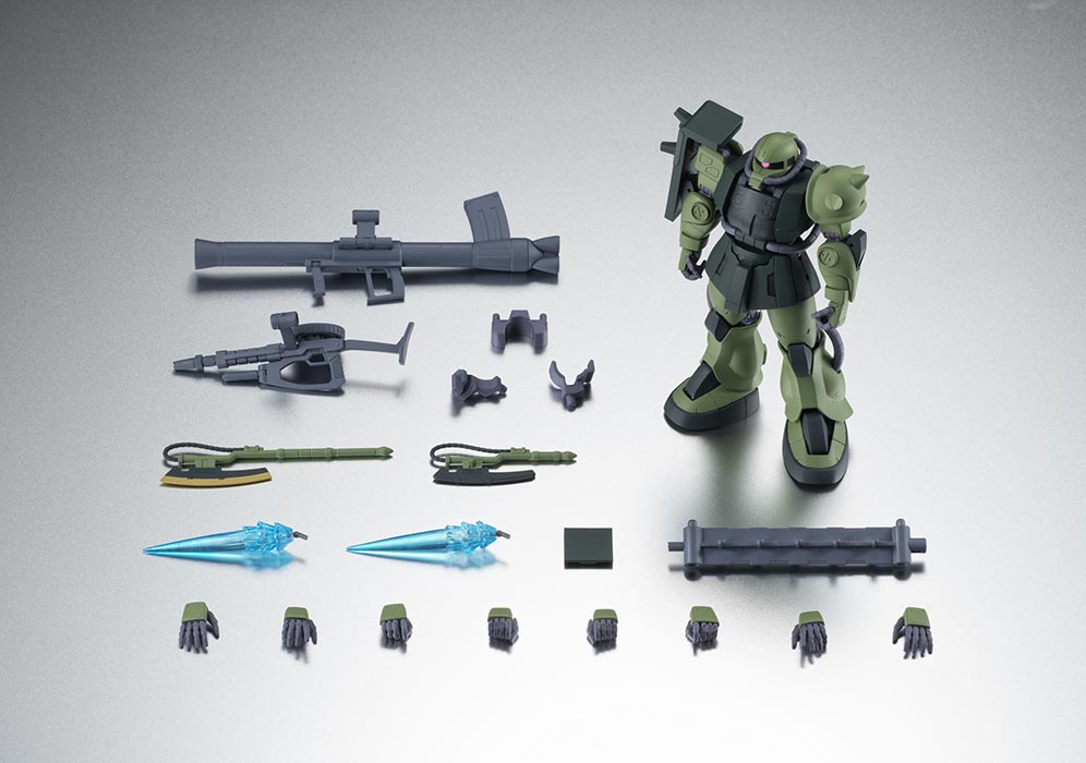 Gundam Universe Mobile Suit Gundam The 08th MS Team 5 Inch Action Figure Robot Spirits - MS-06JC Zaku II Type JC ver. A.N.I.M.E.