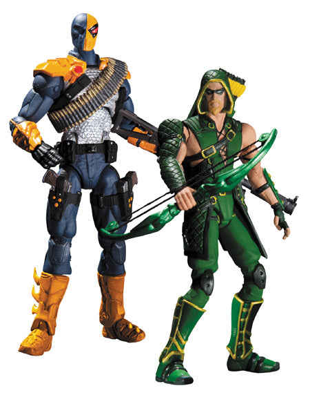 Injustice Gods Among Us 3.75 Inch Action Figure 2-Pack Series - Deathstroke vs Green Arrow (Sub-Standard Packaging)