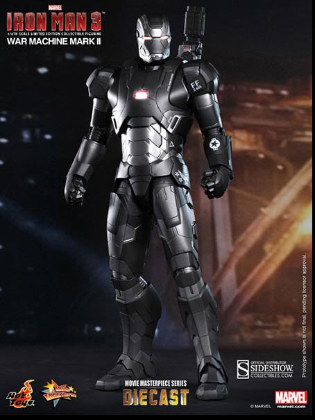 Iron Man 3 12 inch Action Figure 1/6 Scale Die cast Movie Masterpiece Series - War Machine Mark II Hot Toys