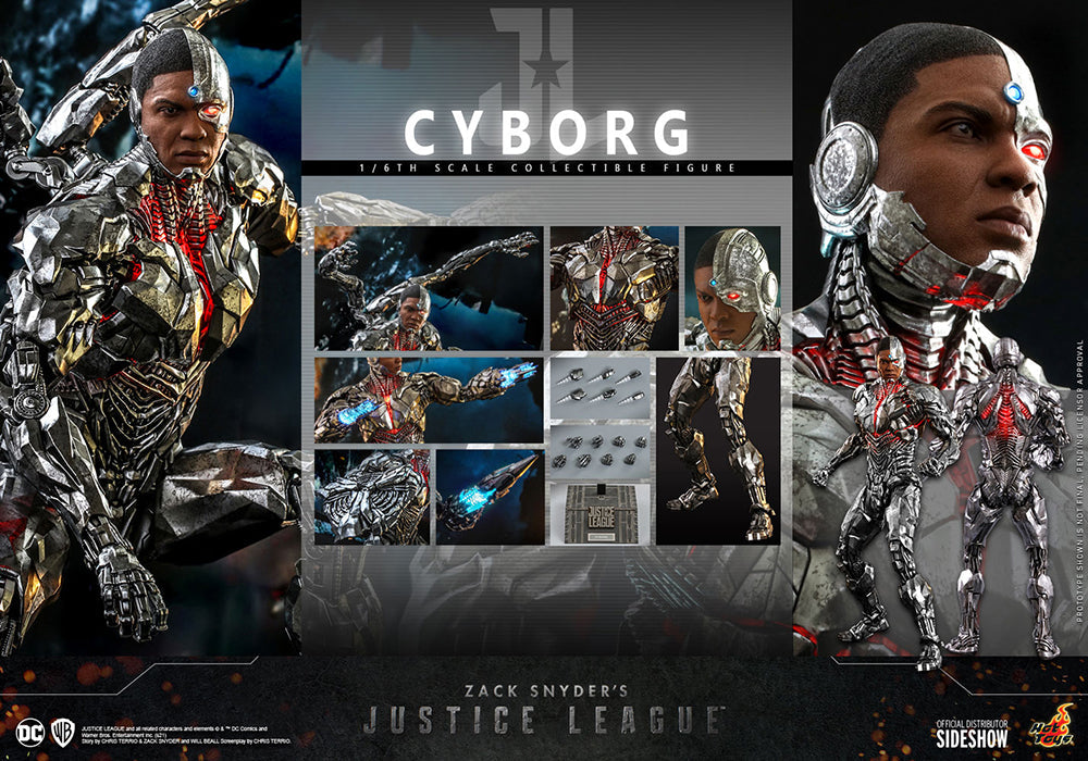 Justice League Snyder Cut 12 Inch Action Figure 1/6 Scale - Cyborg Hot Toys 903120