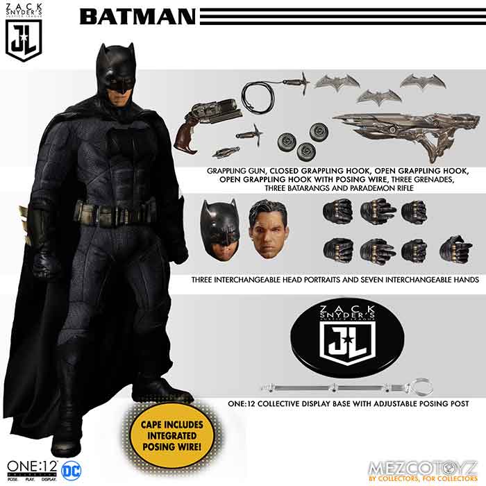 Justice League Zack Snyder 6 Inch Action Figure Deluxe Box Set - Batman, Superman, and The Flash