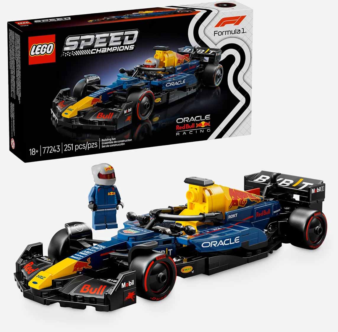 Lego Speed Champions Lego 251 Pieces - Red Bull Formula 1 Team #77243