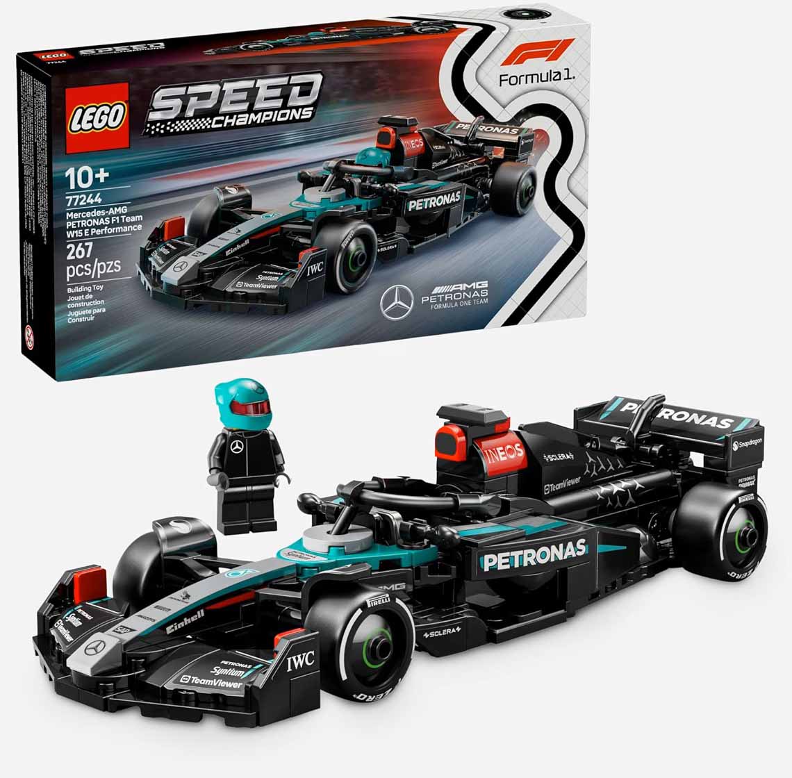Lego Speed Champions Lego 267 Pieces - Mercedes AMG Formula 1 Team #77244