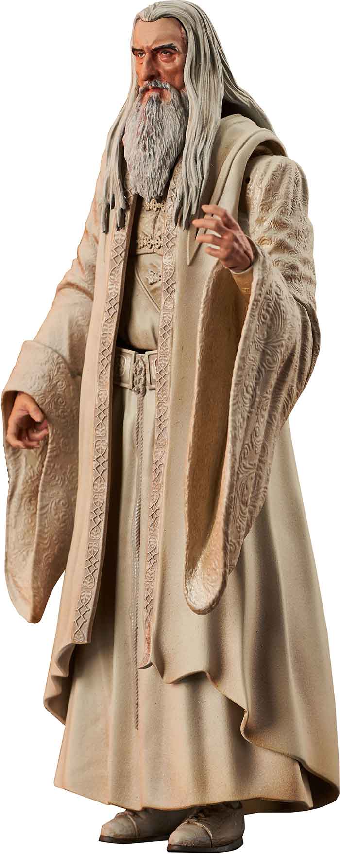 Lord Of The Rings 7 Inch Action Figure Deluxe Series 6 - Saruman (Sub-Standard Packaging)