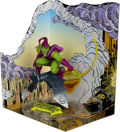 Marvel Collectible 7 Inch Statue Figure 1/10 Scale Posed Scene Exclusive - Green Goblin (The Amazing Spider-Man #312) Platinum