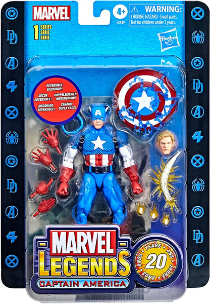 Marvel Legends 20th Anniversary 6 Inch Action Figure - Captain America Reissue