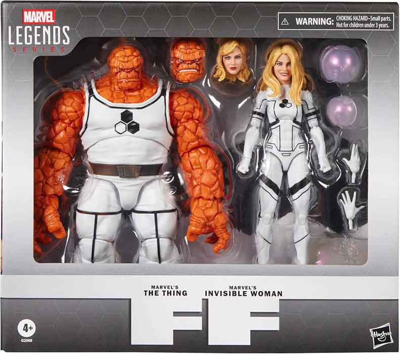 Marvel Legends Fantastic Four 6 Inch Action Figure 2-Pack - Foundation The Thing & Invisible Woman
