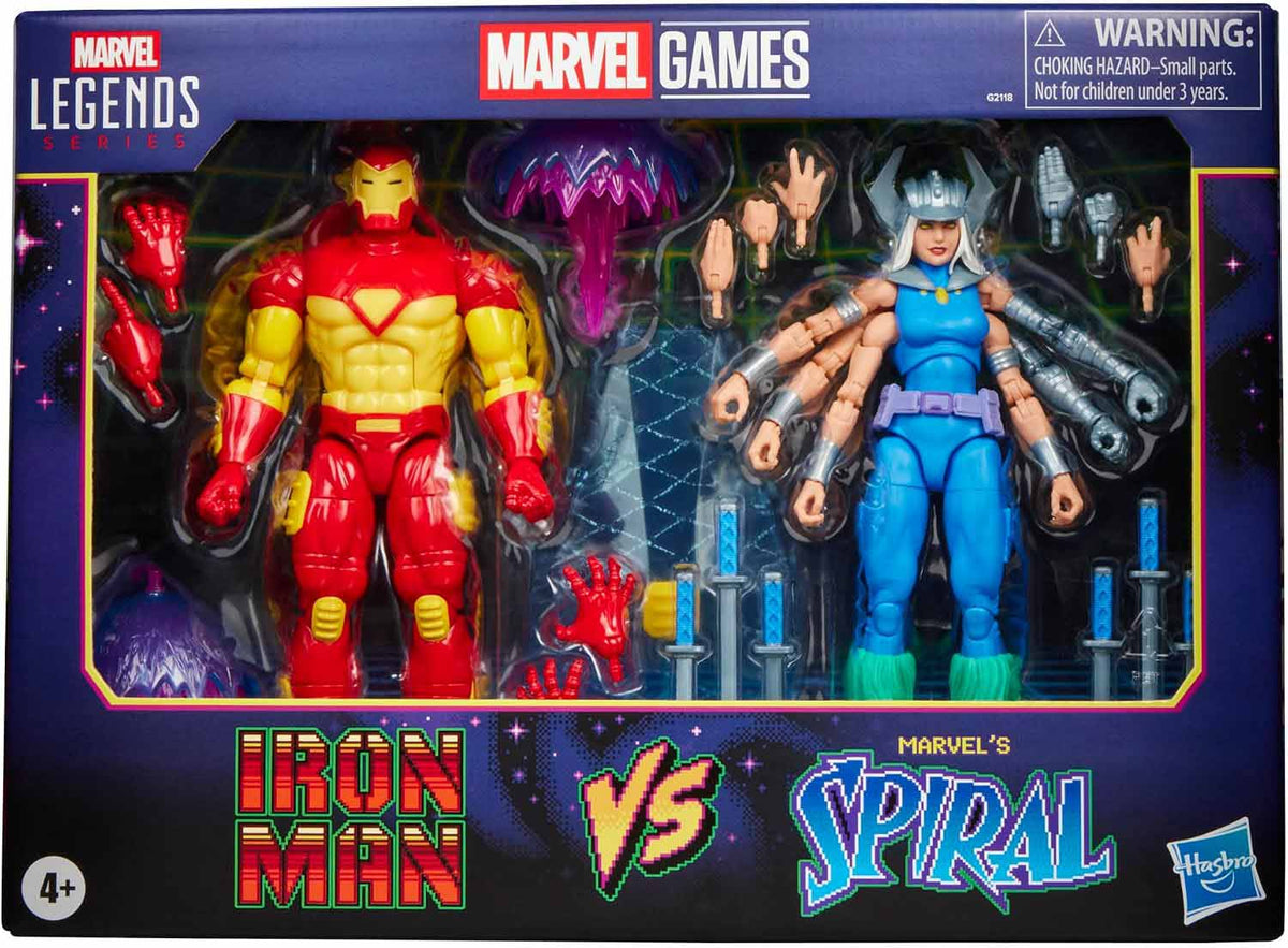Marvel Legends Gamerverse 6 Inch Action Figure 2-Pack - Iron Man vs Spiral (Pre-Order Ships Nov. 2026)