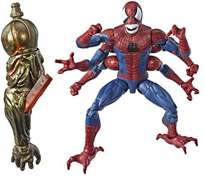 Marvel Legends Spider-Man 6 Inch Action Figure BAF Molten Man - Doppelganger Spider-Man
