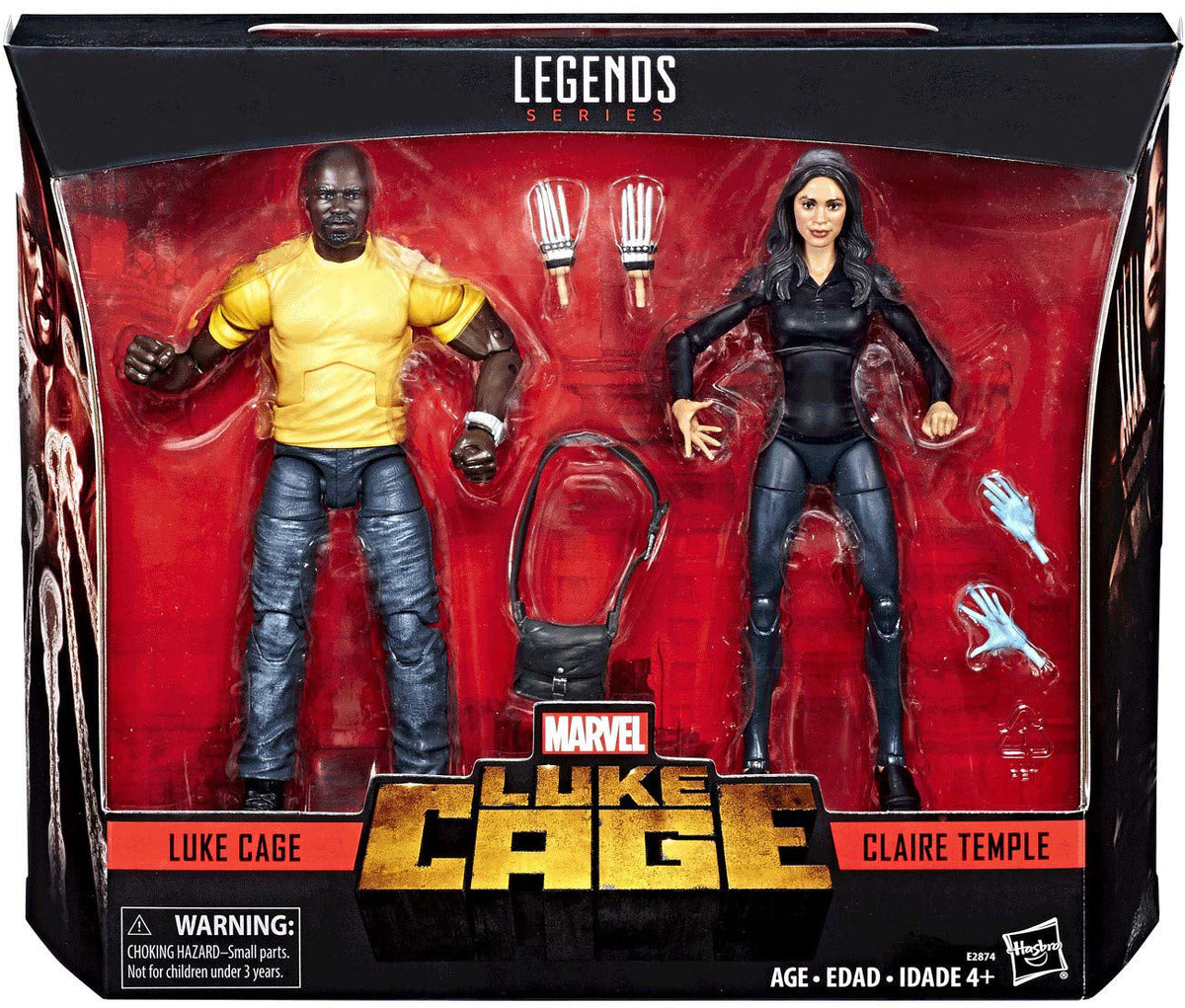 Marvel Legends 6 Inch Action Figure Netflix Series 2-Pack - Luke Cage & Claire Temple (Shelf Wear Packaging)