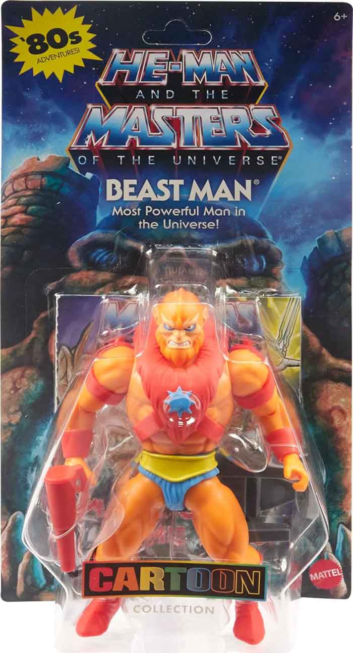 Masters Of The Universe Origins 5 Inch Action Figure Wave 15 - Cartoon Beastman (Sub-Standard Packaging)