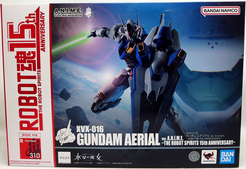 Mobile Suit Gundam The Witch from Mercury 5 Inch Action Figure Robot Spirits - XVX-016 Gundam Aerial ver. A.N.I.M.E.