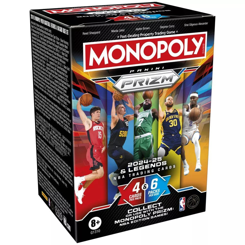 Monopoly Prizm 2024-25 NBA Panini Trading Cards - 6x Sealed Blaster Booster Boxes