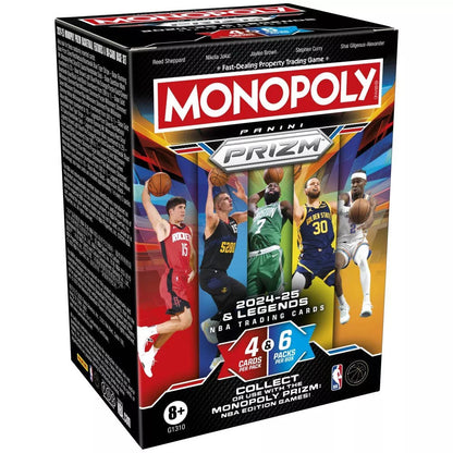 Monopoly Prizm 2024-25 NBA Panini Trading Cards - 6x Sealed Blaster Booster Boxes