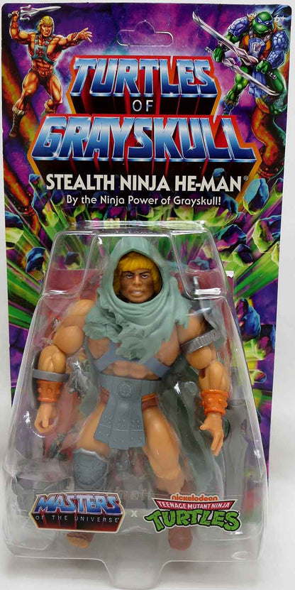Masters Of The Universe Teenage Mutant Ninja Turtles 6 Inch Action Figure Turtles Of Grayskull Wave 4 - Stealth Ninja He-Man