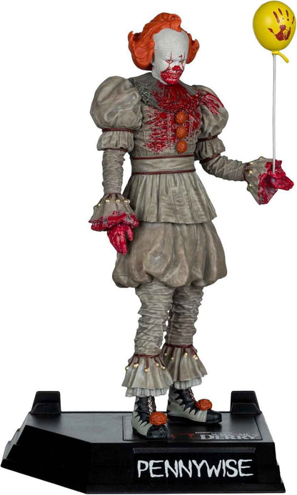 Movie Maniacs IT Welcome to Derry 6 Inch Static Figure - Pennywise Bloody