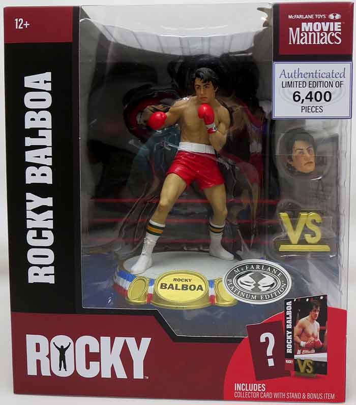 Movie Maniacs Rocky 1976 6 Inch Static Figure Exclusive - Rocky Balboa Platinum (Non Mint Packaging)