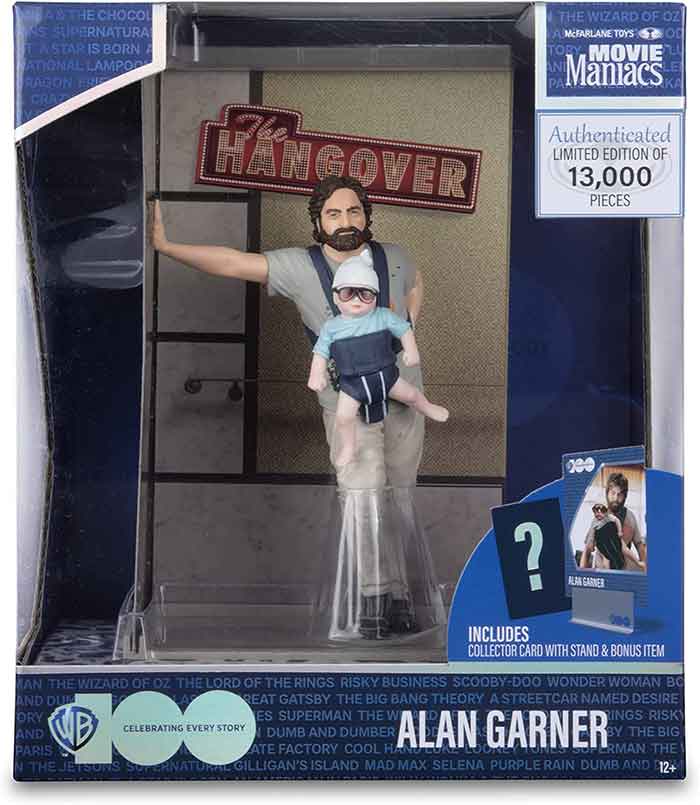 Movie Maniacs 6 Inch Action Figure Wave 2 - Alan Garner (The Hangover) (Damaged Packaging)