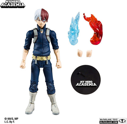My Hero Academia 7 Inch Action Figure Series 2 - Shoto Todoroki (Previously Opened Ripped Sub-Standard Packaging)