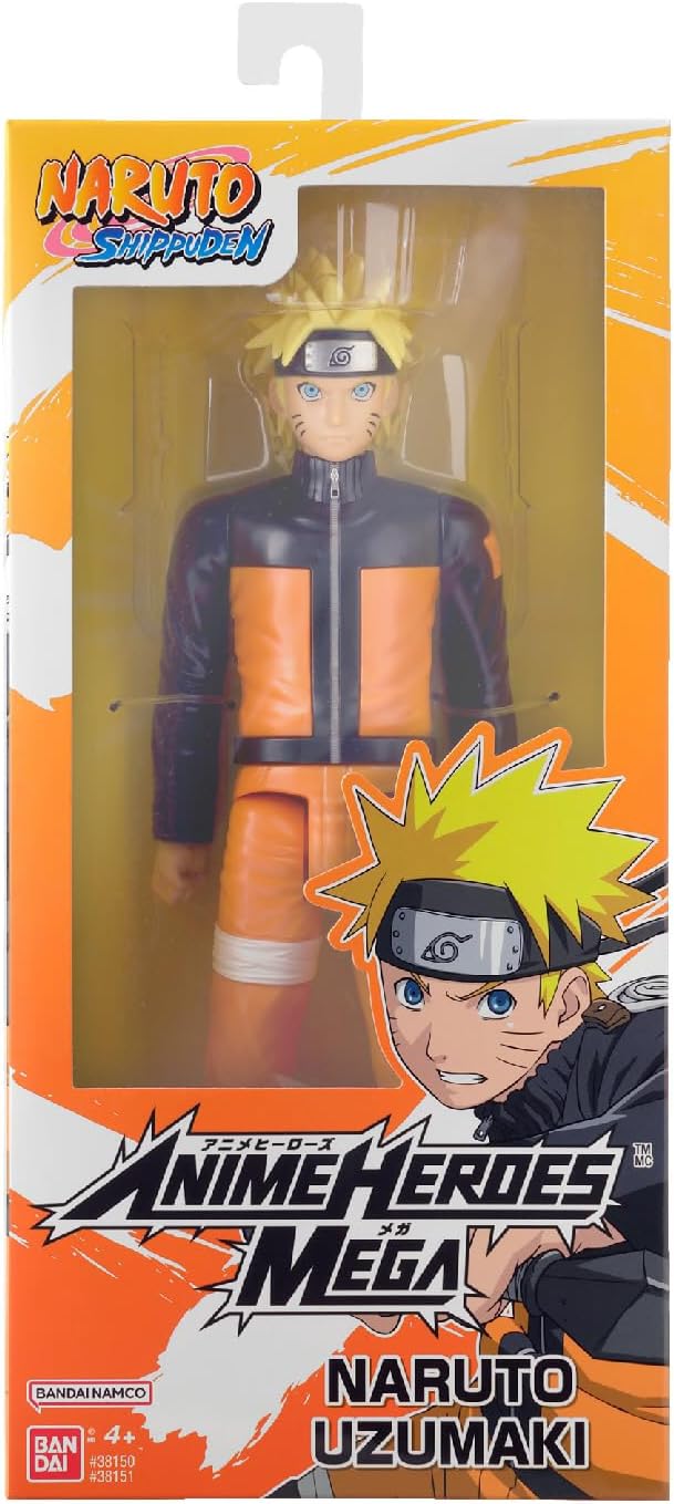 Naruto Shippuden 12 Inch Action Figure Anime Heroes Mega - Naruto Uzumaki