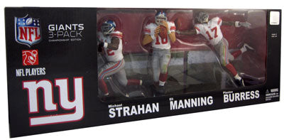NFL Legends Action Figures Box Set: New York Giants Box 3-pack (Sub-Standard Packaging)