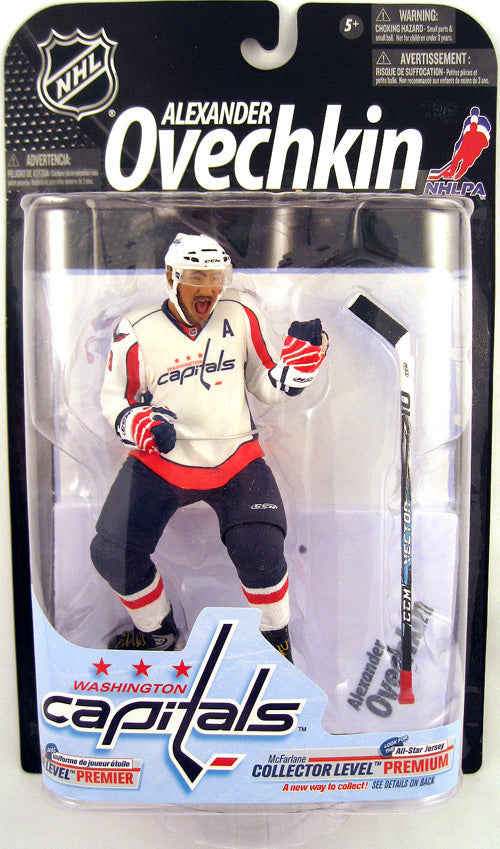 NHL Hockey 6 Inch Action Figure Series 23 - Alexander Ovechkin White Jersey Variant (Sub-Standard Packaging)