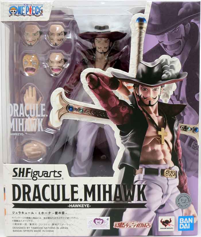 One Piece 6 Inch Action Figure S.H. Figuarts Exclusive - Dracule Mihawk Hawkeye