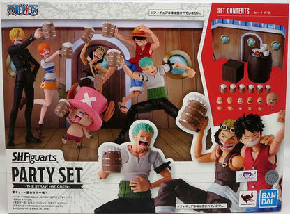 One Piece 6 Inch Scale Accessory S.H. Figuarts - Party Set The Straw Hat Crew