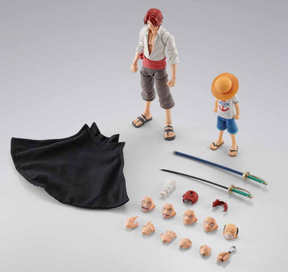 One Piece 6 Inch Action Figure S.H. Figuarts - Shanks & Monkey D. Luffy Childhood