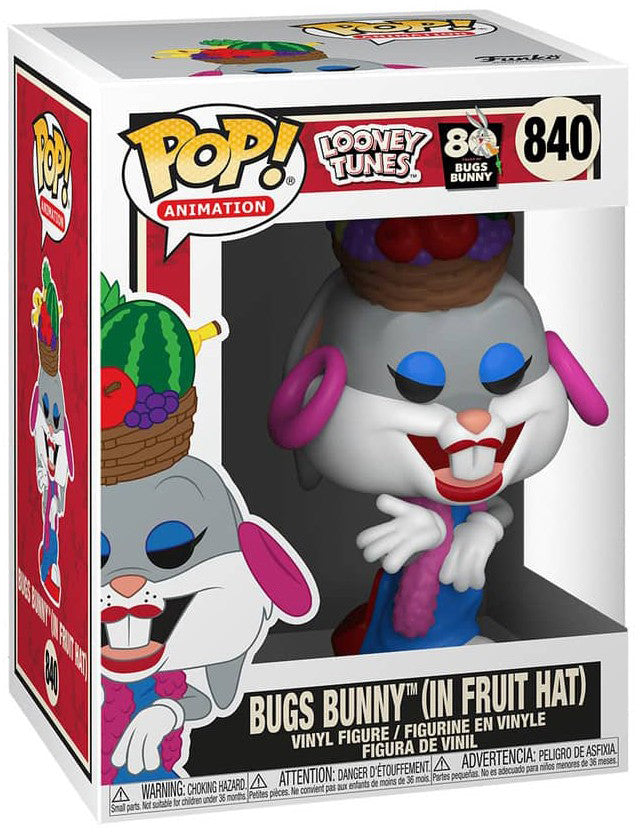 Pop Animation Looney Tunes 3.75 Inch Action Figure   - Bugs Bunny in Fruit Hat #840