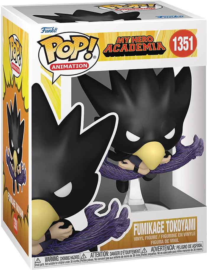 Pop Animation My Hero Academia 3.75 Inch Action Figure - Fumikage Tokoyami #1351 (Sub-Standard Packaging)