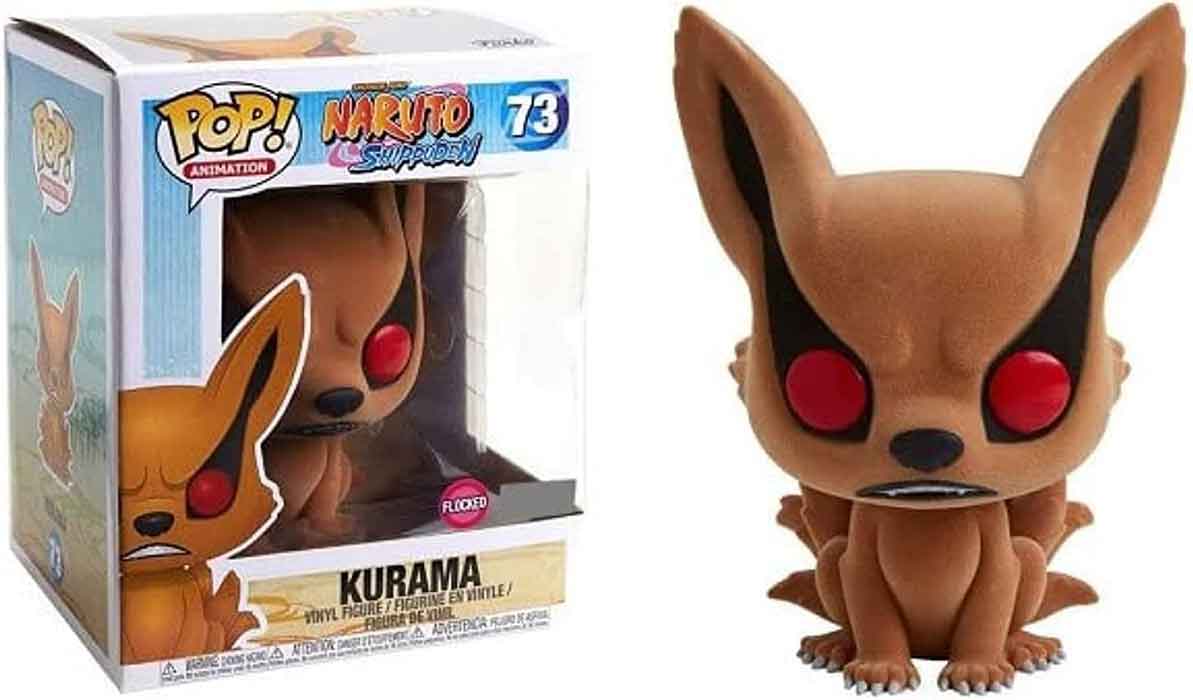 Pop Animation Naruto Shippuden 6 Inch Action Figure Deluxe - Kurama Flocked #73 (Sub-Standard Packaging)