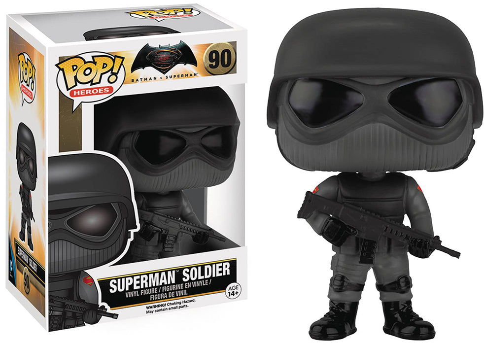 Pop DC Heroes Batman V Superman 3.75 Inch Action Figure   - Superman Soldier #90