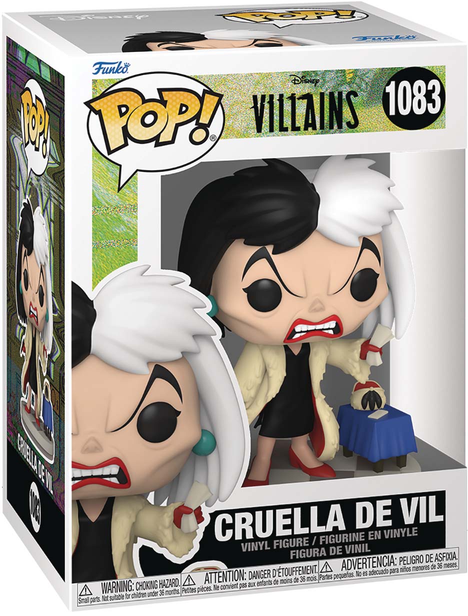 Pop Disney 101 Dalmatians 3.75 Inch Action Figure - Cruella De Vil #1083 (Sub-Standard Packaging)