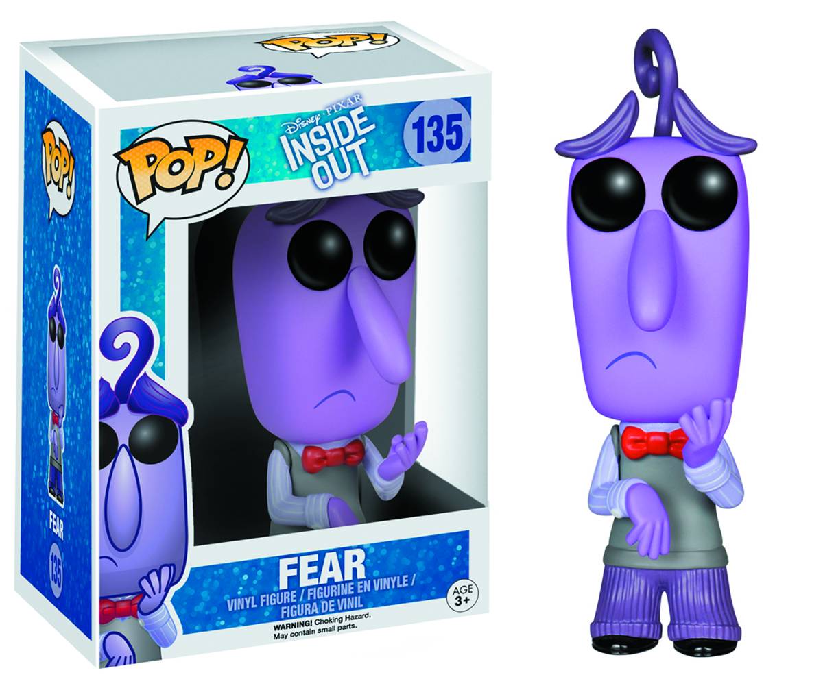 Pop Disney 3.75 Inch Action Figure Inside Out - Fear #135