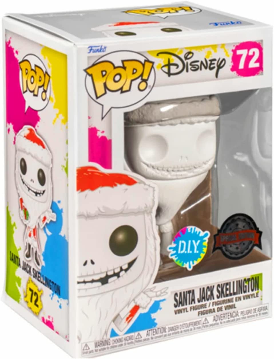 Pop Disney The Nightmare Before Xmas 3.75 Inch Action Figure Exclusive - Santa Jack Skellington D.I.Y. (Sub-Standard Packaging)