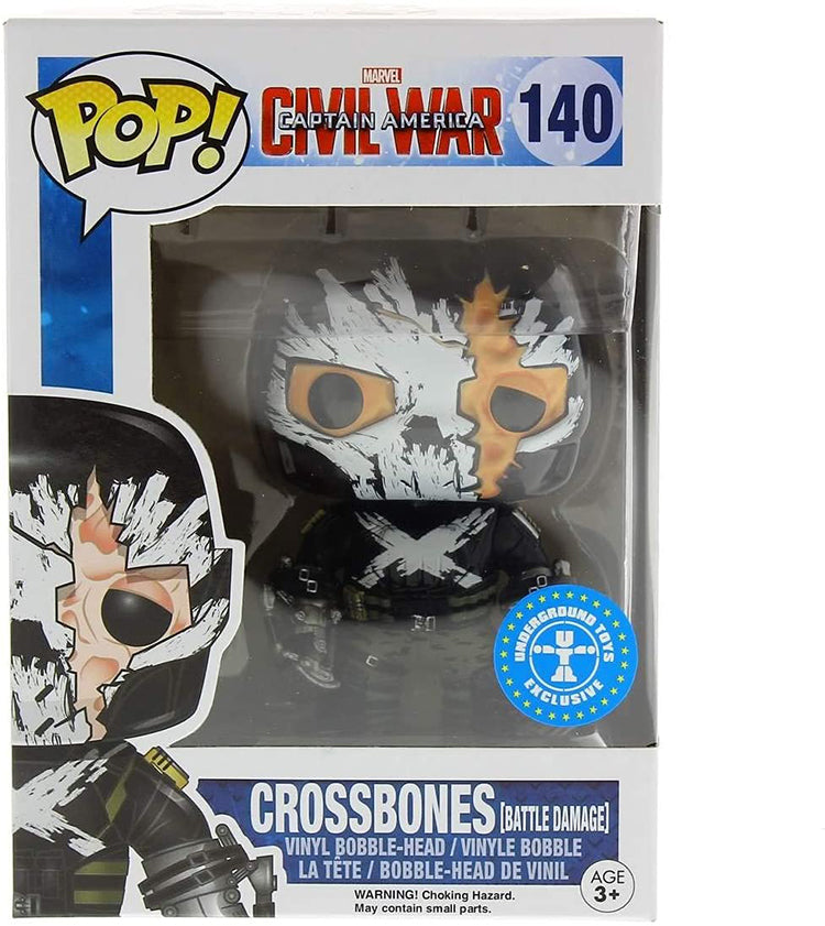 Pop Marvel 3.75 Inch Action Figure Captain America Civil War - Crossbones #140 Exclusive (Sub-Standard Packaging)