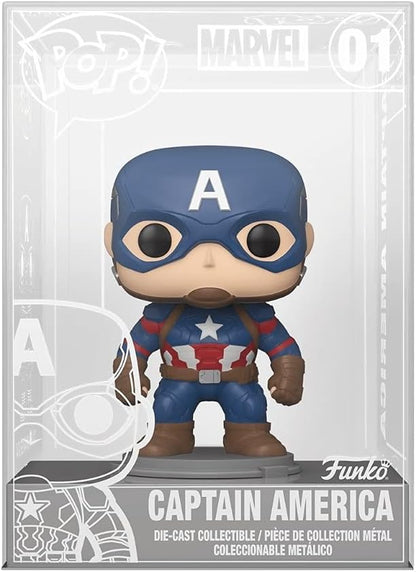 Pop Marvel Captain America 3.75 Inch Action Figure Die-Cast Exclusive - Captain America #01