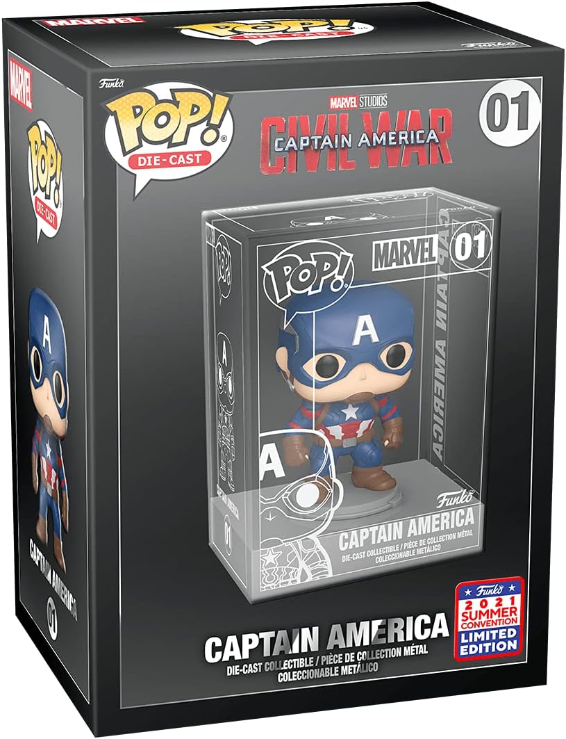 Pop Marvel Captain America 3.75 Inch Action Figure Die-Cast Exclusive - Captain America #01