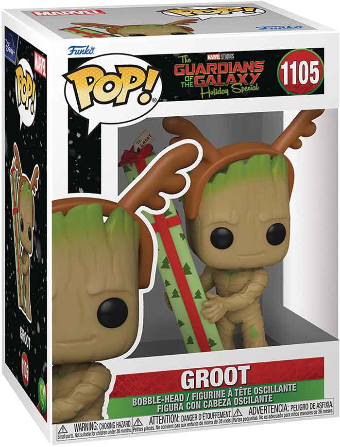 Pop Marvel Guardians Of The Galaxy 3.75 Inch Action Figure - Holiday Groot #1105