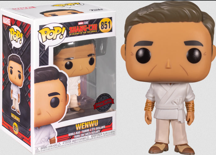 Pop Marvel Shang-Chi The Legend Of The Ten Ringd 3.75 Inch Action Figure Exclusive - Wenwu #851 White Outfit