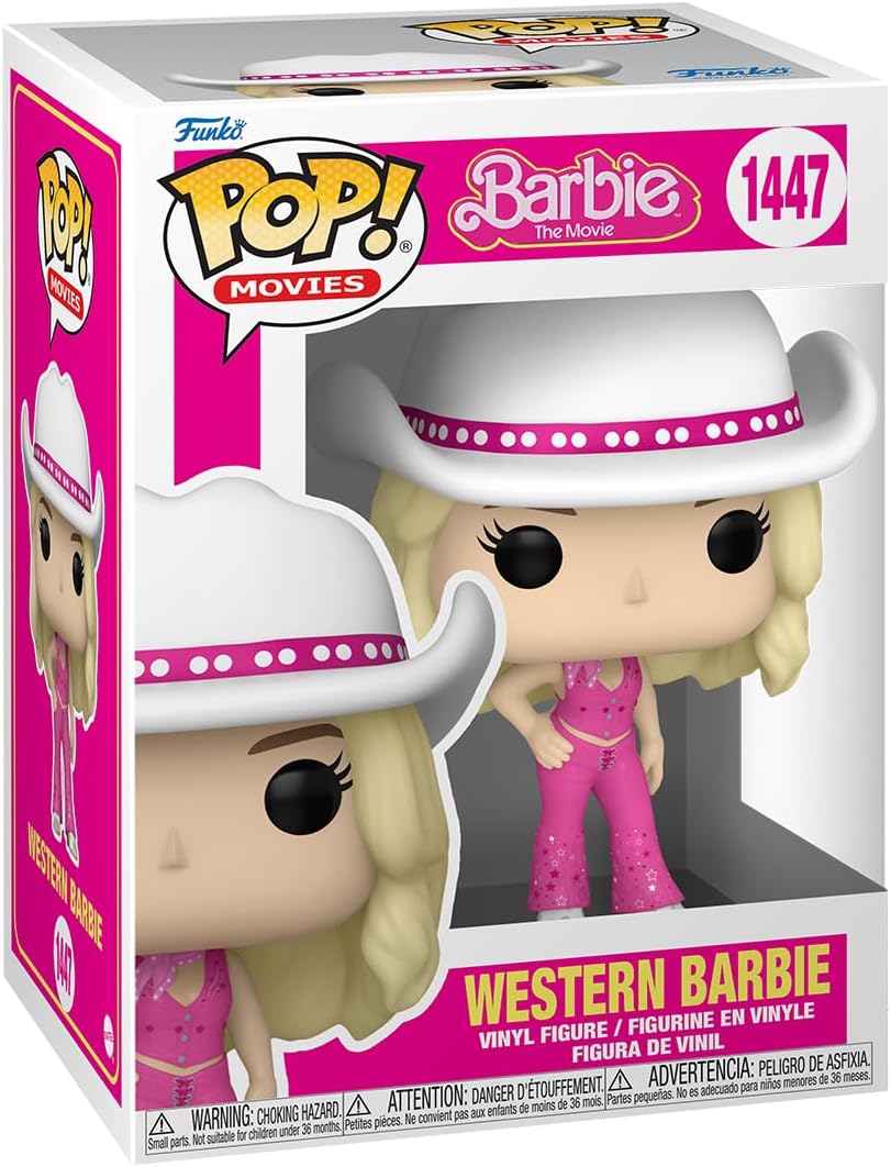Pop Movies Barbie 3.75 Inch Action Figure - Western Barbie #1447 (Sub-Standard Packaging)