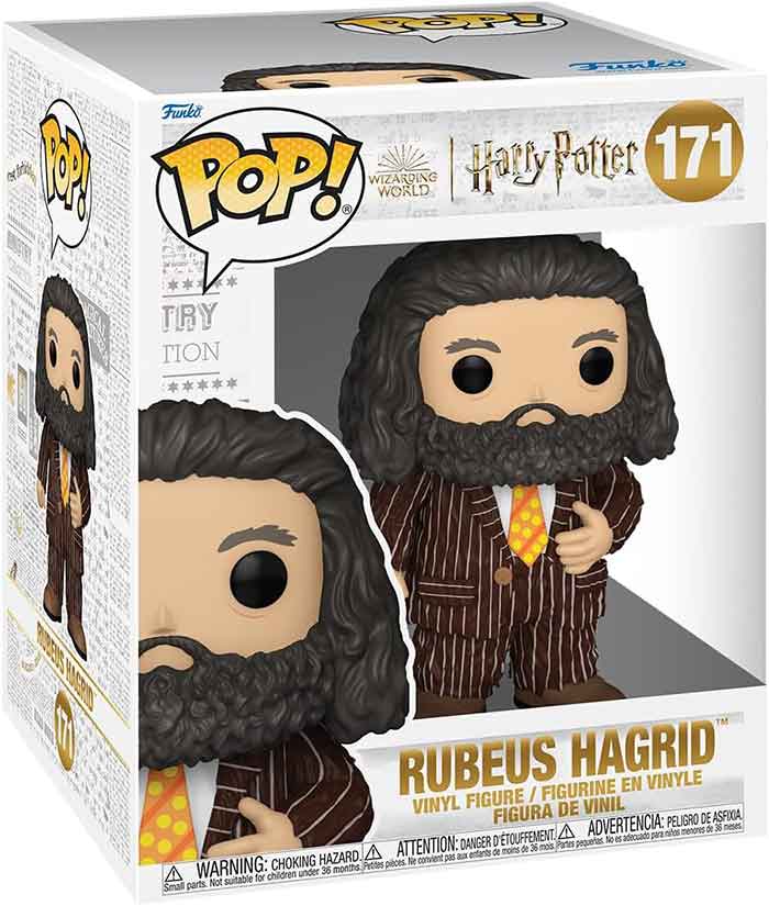 Pop Movies Harry Potter 6 Inch Action Figure - Rubeus Hagrid in Animal Pelt Outfit #171 (Sub-Standard Packaging)